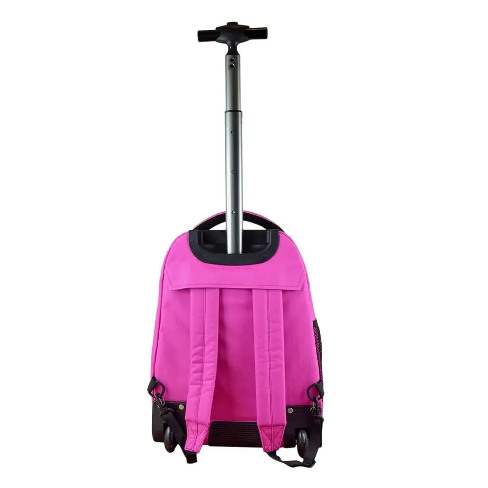 MOJO Colorado Avalanche Pink 19” Wheeled Rolling Backpack NHL